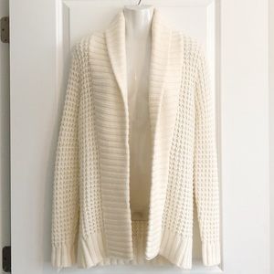 Banana Republic Cream Cardigan Sweater (Long)